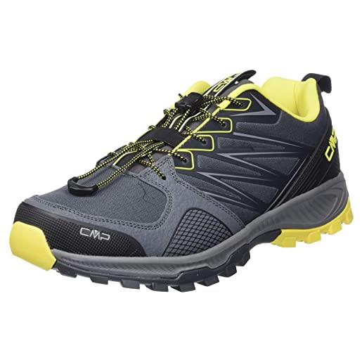 CMP atik fast hiking shoes, scarpe da trekking uomo, titanio-zolfo, 43 eu