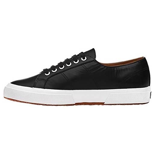 SUPERGA 2750 nappaleau, sneaker, unisex - adulto, nero (black/white c39), 36 eu