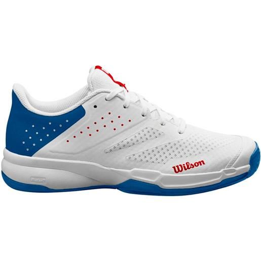 Wilson scarpe da tennis da uomo Wilson kaos stroke 2.0 white/deja vu blue eur 43 1/3