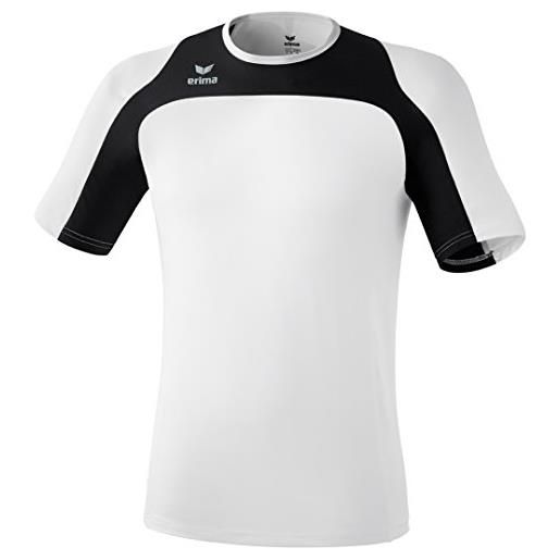 Erima, maglietta da running race line, bianco (weiß/schwarz), xxxl