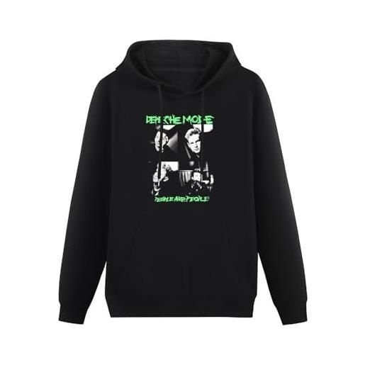 Eines depeche musical people are people printed black pullover hoodies mens unisex sweatshirts xl