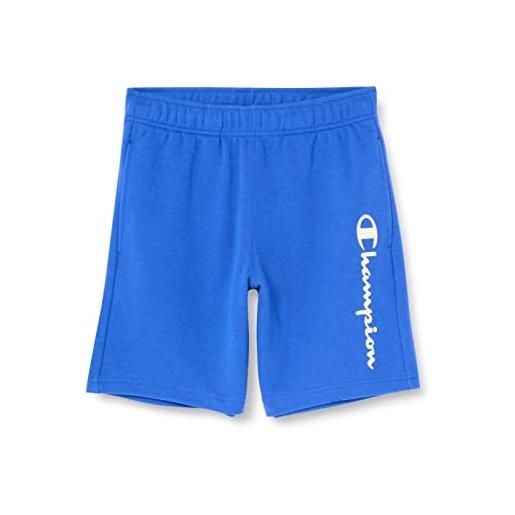 Champion legacy authentic pants powerblend terry logo bermuda pantaloncini, blu cobalto, l uomo