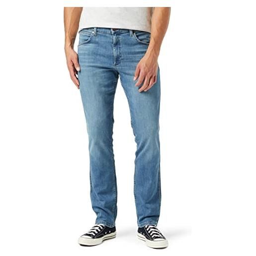 Wrangler greensboro jeans, blu (dusky cloud), 34w / 34l uomo