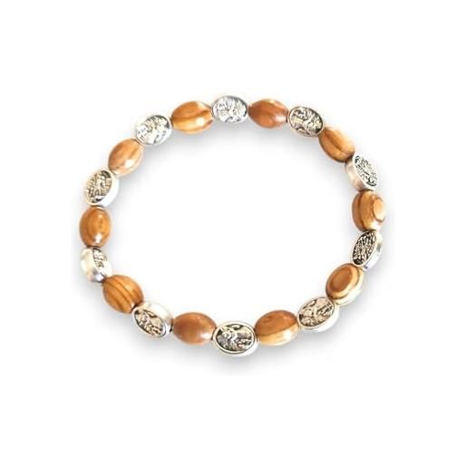 Bracciale Tamashii In Legno Fossile Originale - Benedetto Da Monaci Tibetani, Unisex - 5