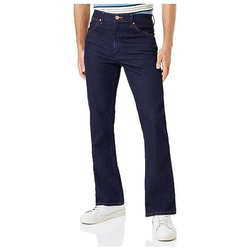Wrangler wrancher jeans, blu scuro slavato, 36w x 32l uomo