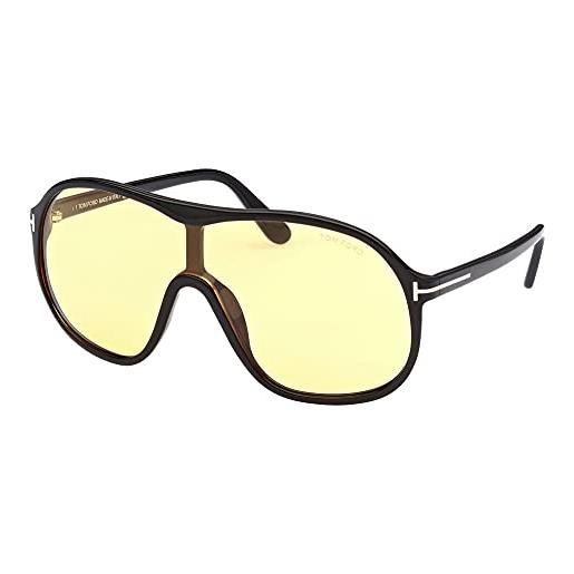 Tom Ford occhiali da sole drew ft 0964 shiny black/brown yellow 0/0/135 unisex