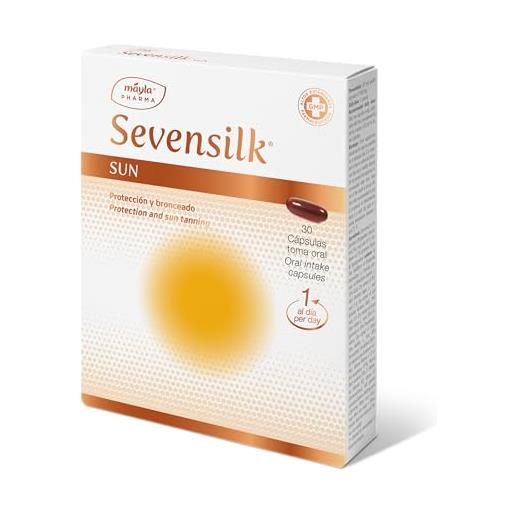 Mayla Pharma sevensilk ® sun | protezione e abbronzatura naturale | protegge la pelle dall'interno | 30 capsule | 1 assunzione al giorno