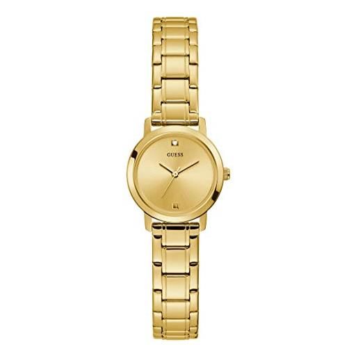 GUESS women's quartz watch with stainless steel strap, gold, 12 (model: gw0244l2)