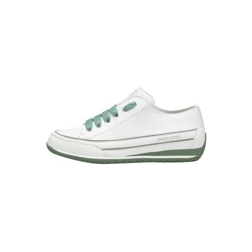 Candice Cooper janis strip chic s-sneakers in pelle-bianco, bianco 42