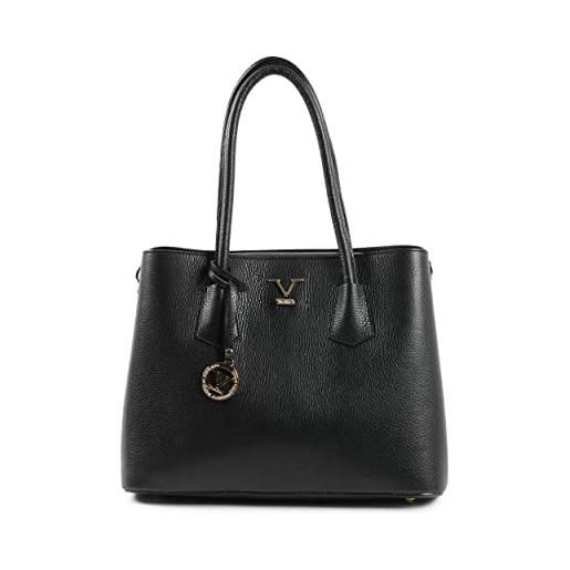 19V69 ITALIA womens handbag black 10510 v2 dollaro nero, borsa made in italy donna, 35x25x16 cm