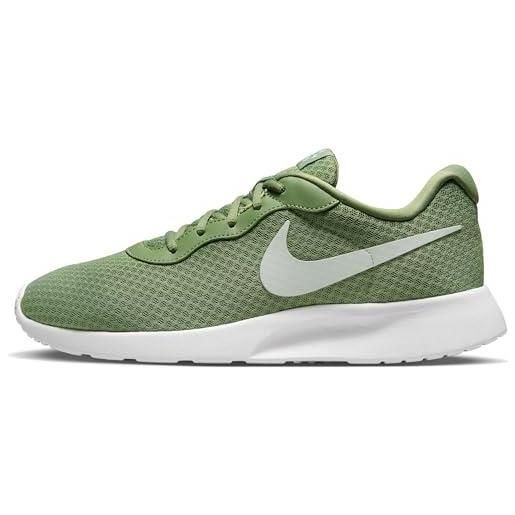 Nike tanjun flyease, sneaker uomo, oil green/light silver-white, 48.5 eu
