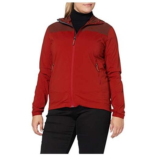 Tatonka lajus w's hooded jacket, giacca donna, melanzana/rosso lava, women