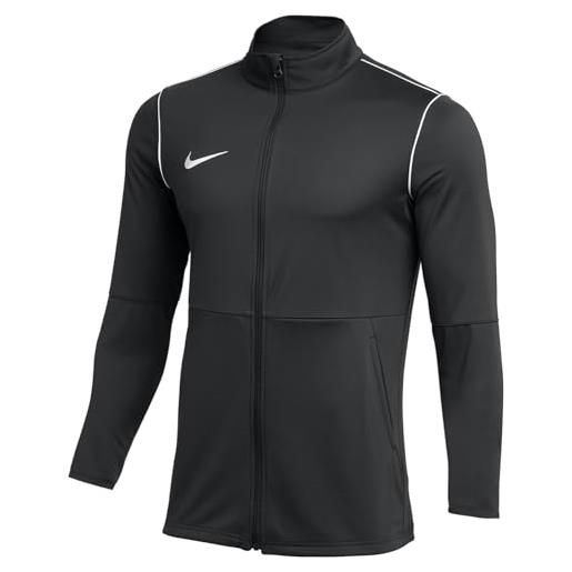Nike park 20, giacca sportiva uomo, nero/bianco/bianco, xl