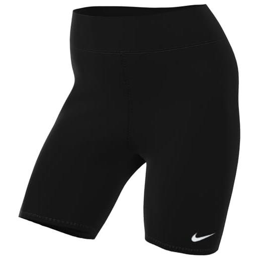 Nike dv7797-010 w nsw nk clsc hr 8in short pantaloncini donna black/sail taglia xl