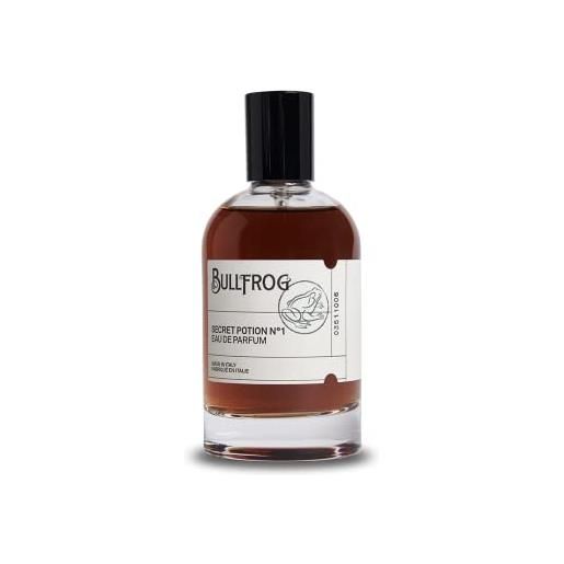 Bullfrog eau de parfum secret potion n. 1 100ml - profumo da uomo - note di bergamotto patchouli, rhum, vaniglia, ambra e vetiver - made in italy