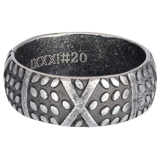iXXXi Men anello da uomo ferrari argento antico | taglia 22, acciaio inossidabile, nessuna pietra preziosa