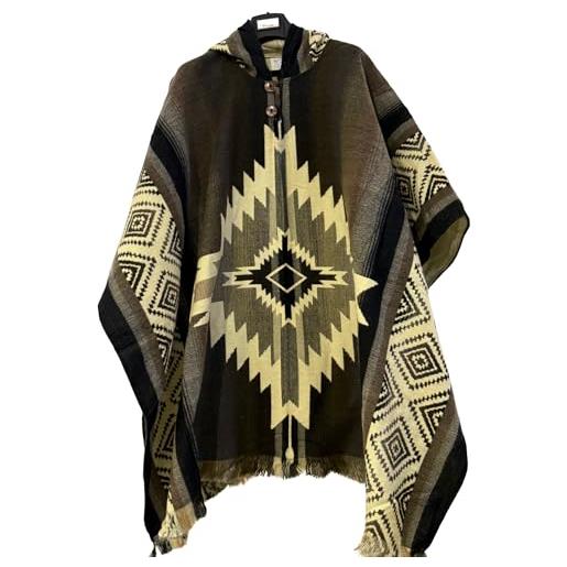 Gamboa premium poncho uomo alpaca cappotto giacca leggero poncho coperta autunno inverno prodotto nell'ecuador