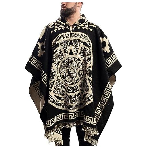 Gamboa premium poncho uomo alpaca cappotto giacca leggero poncho coperta autunno inverno prodotto nell'ecuador