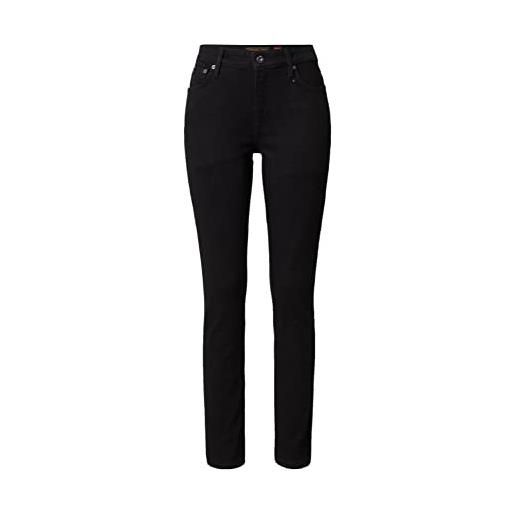 Superdry jeans attillati pantaloni, venom washed black, 32w x 34l uomo