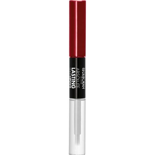 DEBORAH absolute lasting liquid lipstick 19 burgundy duo effect matt+gloss