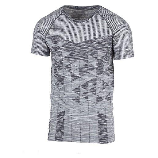 CMP - t-shirt senza cuciture da uomo, grey-ice, 54/56