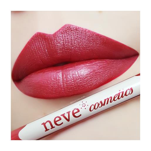 neve cosmetics matite labbra - matita labbra rosso rubino - lychee
