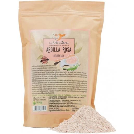 le erbe di janas argille - argilla rosa 1 kg