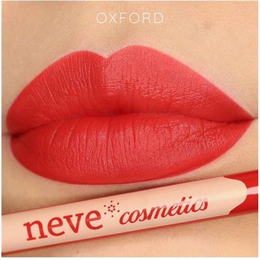 neve cosmetics matite labbra - matita labbra rosso fluo - oxford