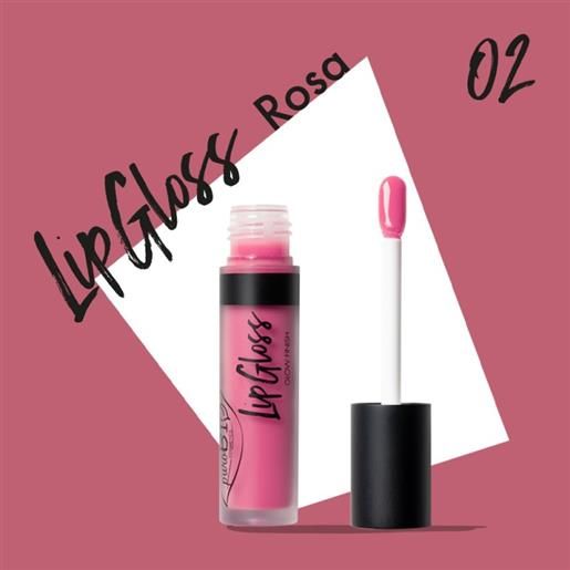 purobio gloss e tinte labbra - lip gloss n. 02 - rosa