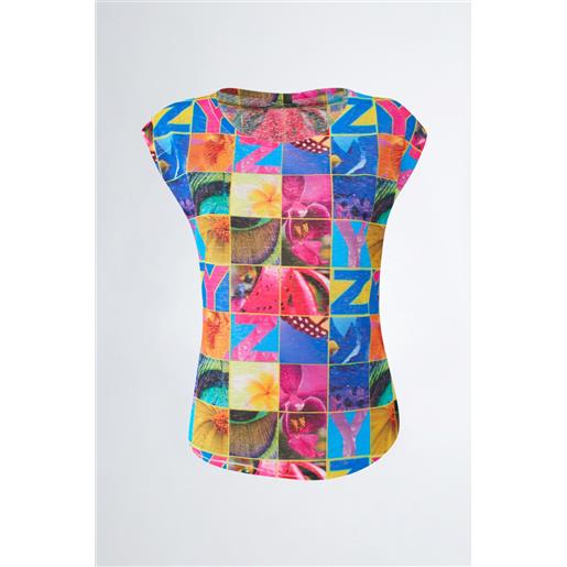 YES-ZEE t-shirt multicolor donna YES-ZEE fantasia t235-y305