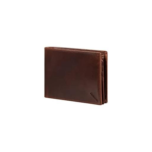 Samsonite veggy slg - portafoglio, 13 cm, marrone scuro, marrone (marrone scuro), porta carte di credito da uomo