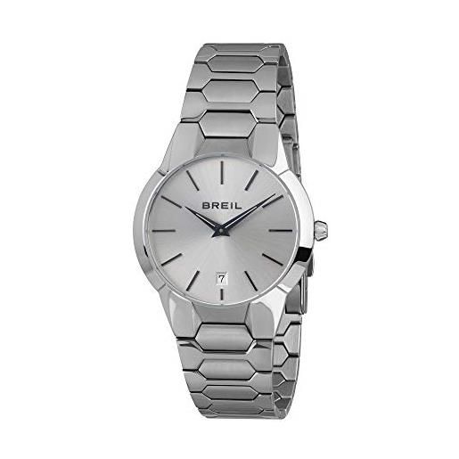 Breil - orologio da uomo collezione new one tw1849 - orologio solo tempo uomo in acciaio - movimento tmi vk64 - quadrante sunray bianco