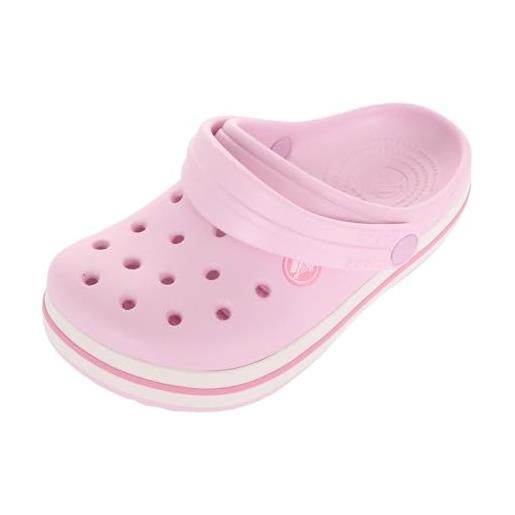 Crocs crocband clog k, zoccoli unisex - bambini e ragazzi, ballerina pink, 32/33 eu