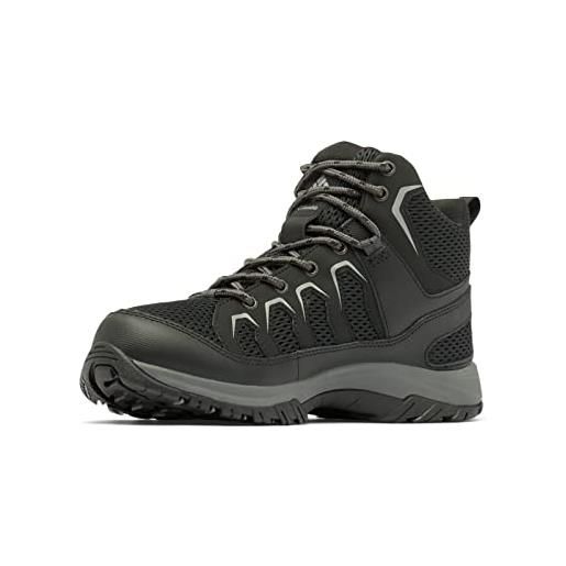 Columbia granite trail mid wp, scarpe da ginnastica basse uomo, black, 41 eu