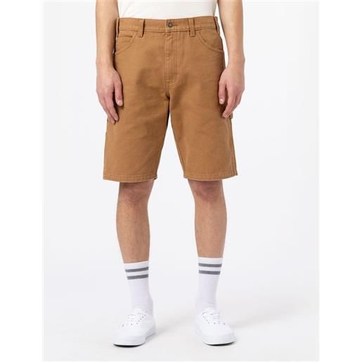 Pantaloncini bermuda shorts uomo dickies marrone duck canvas cotone dk0a4xngc411