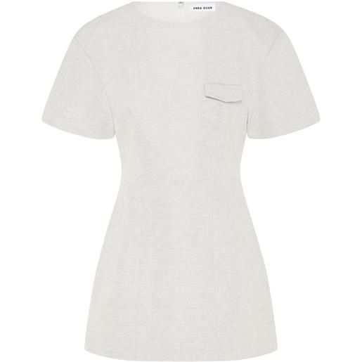 Anna Quan abito modello t-shirt jorja - bianco