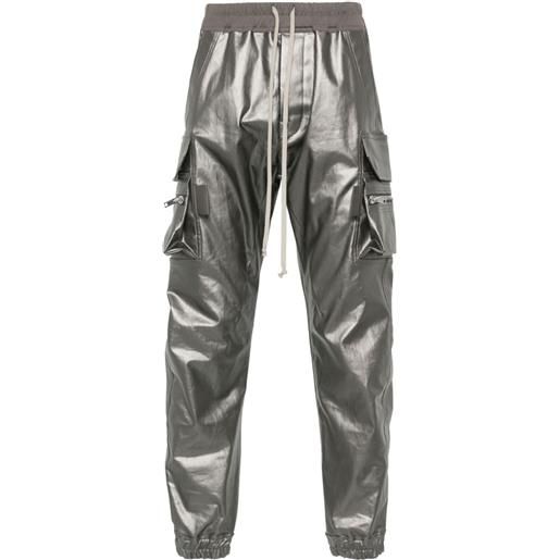 Rick Owens pantaloni cargo mastodon - grigio
