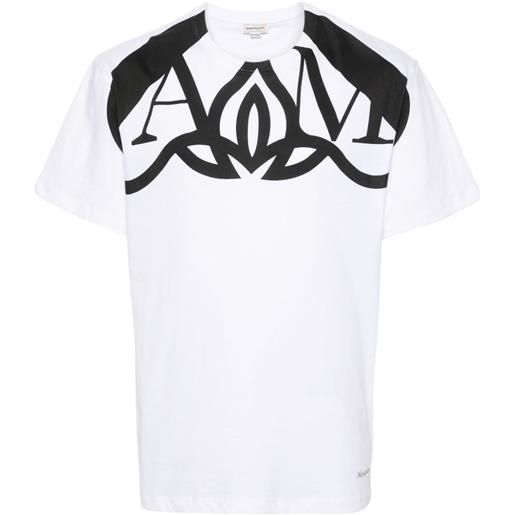 Alexander McQueen t-shirt seal harness - bianco