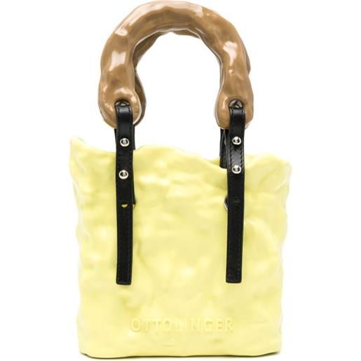 Ottolinger borsa a spalla signature ceramic mini - giallo