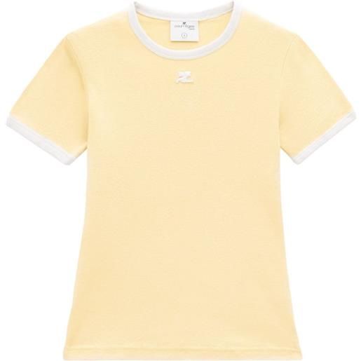 Courrèges t-shirt reedition - giallo
