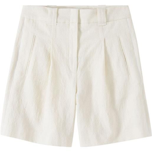 Closed shorts al ginocchio ralphie - bianco