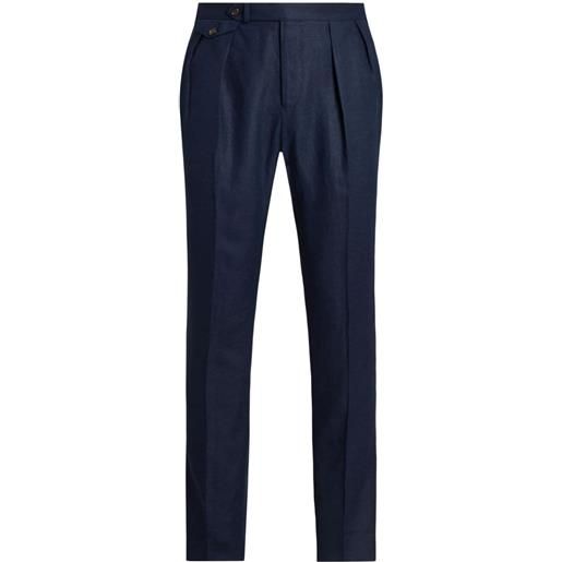 Polo Ralph Lauren pantaloni con pieghe - blu