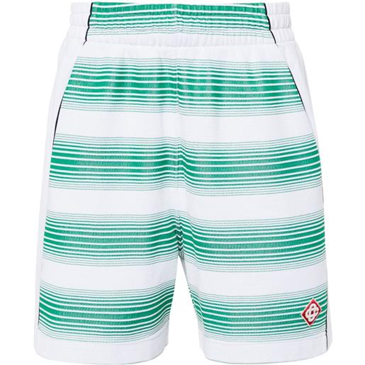 Casablanca shorts sportivi a righe - bianco