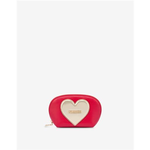 Love Moschino beauty bag golden heart