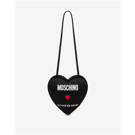 Moschino heartbeat bag a spalla in love we trust