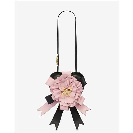 Moschino heartbeat bag leather flower