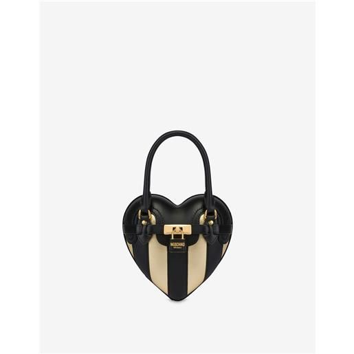 Moschino heartbeat bag stripes patchwork