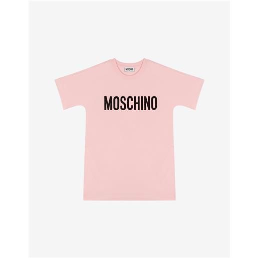 Moschino abito in jersey logo print