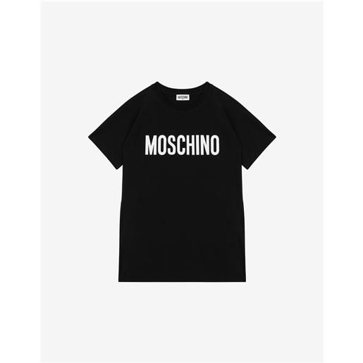 Moschino abito in jersey logo print