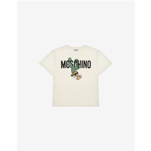 Moschino maxi t-shirt in jersey cactus teddy bear